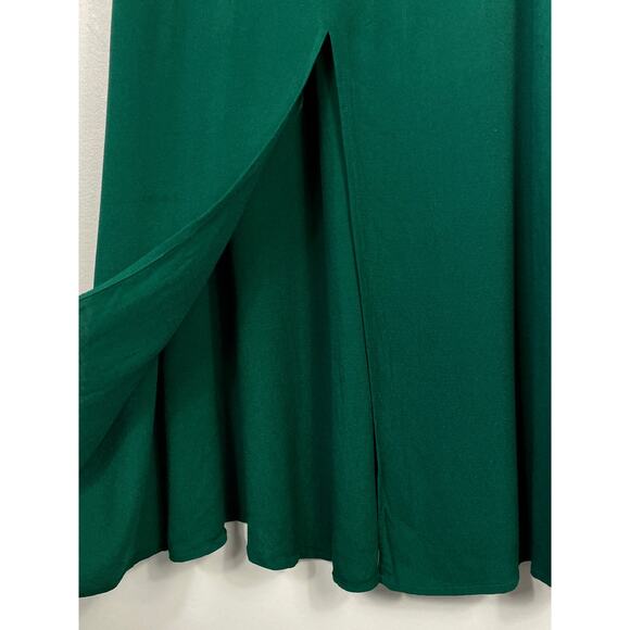 Reformation Baxley Midi Dress Emerald Green Size 8 Holiday Party Formal Wedding - Picture 8 of 16
